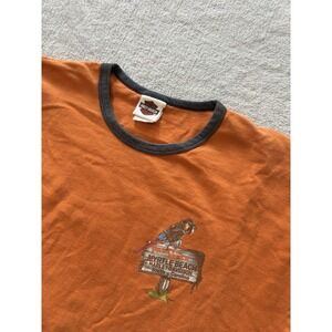 Harley-Davidson VTG Tee Myrtle Beach Spring Week 2009 Orange Cruisin' The‎ Coast